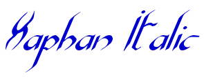 Xaphan Italic フォント
